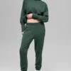 Waffle Weekend Escape Jogger - Clover Green