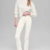 Wool Cashmere Cropped New Class Crewneck Sweater - Ivory