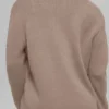 Wool Cashmere New Class Oversized V-Neck Sweater - Chai Latte