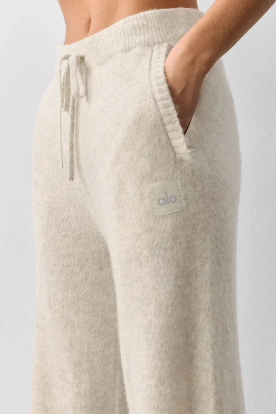 Wool Cashmere New Class Sweatpant - Oatmeal Heather