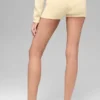Wool Cashmere Ribbed Noble Short - Candlelight Yellow
