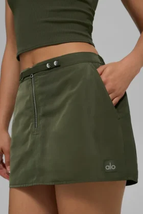 Work It Mini Skirt – Green Olive
